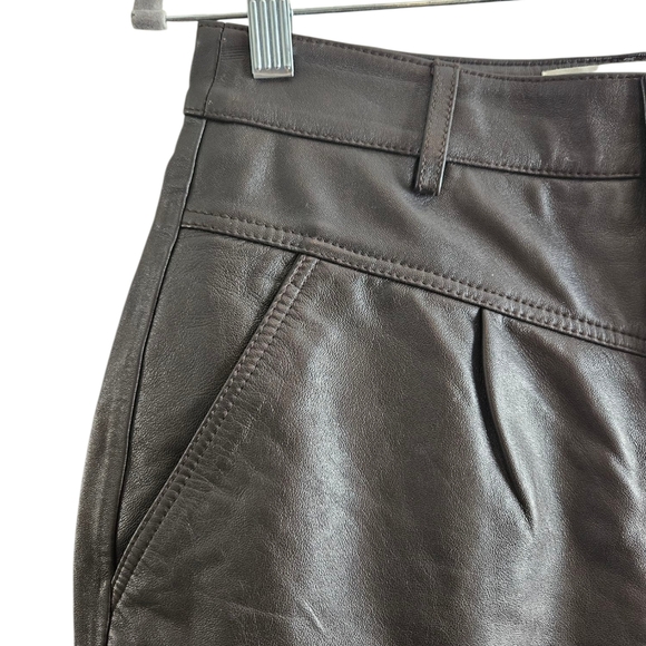 ba&sh Leandro Lamb Leather Shorts - Picture 5 of 13